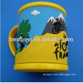 custom soft pvc 3d mug cups custom, promotional cycle event triathlon souvenir mugs